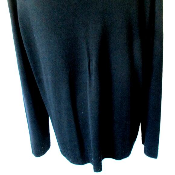Rena Rowan Women's Long Sleeve Black Beaded Cardigan Sweater Size 1X - Picture 7 of 10